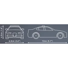 imagen de COBI: Alfa Romeo Giulia Quadrifoglio coche de policía juguete de construcción (24606) 4