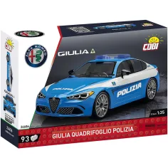 COBI: Alfa Romeo Giulia Quadrifoglio coche de policía juguete de construcción (24606)