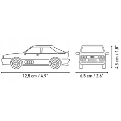 imagen de COBI: Audi Quattro 1980 coche de construcción blanco (24665) 4