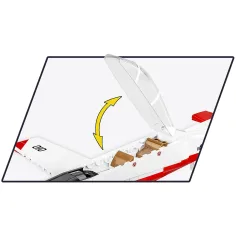 imagen de COBI: Beechcraft T-6 Texan II rojo-blanco juego de construcción (26625) 3