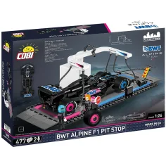 imagen de COBI: BWT Alpine F1 box de pits con coche de carreras (1685) 3