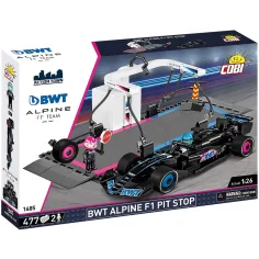 COBI: BWT Alpine F1 box de pits con coche de carreras (1685)