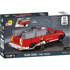 imagen de COBI: Camión de bomberos Dodge RAM 3500 juego de construcción (24612) 3