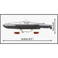 imagen de COBI: Juguete de construcción submarino WW II U-Boot VIIC U-96 (4857) 5