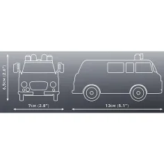 imagen de COBI: Microbús policial Barkas B1000 juego de construcción (24596) 4