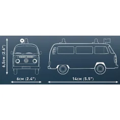 imagen de COBI: Volkswagen T2b Camión de Bomberos Juguete de Construcción (24622) 4