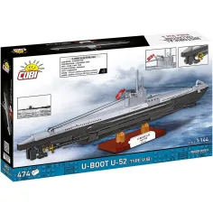 imagen de COBI: WW II Submarino U-52 (Tipo VIIB) juego de construcción (4852) 7