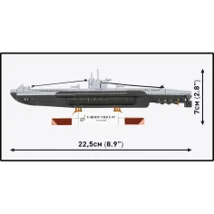 imagen de COBI: WW II Submarino VIIB U-47 juego de construcción (4858) 4