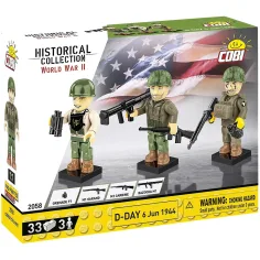 COBI: WWII Día D 6 de junio de 1944. conjunto de figuras (2058)