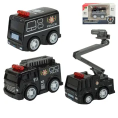 Coche de aleación: coche de policía en varias versiones de 5 cm