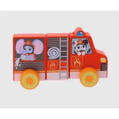 imagen de Coche de bomberos magnético Fa Tiny Tails - Trefl 2