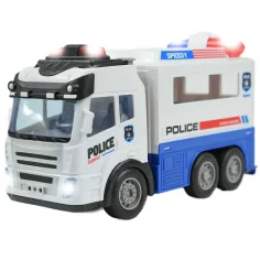 imagen de Coche de policía RC con control remoto y efectos de luz 1/43 27Mhz 21cm 3