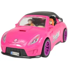 imagen de Coche Deportivo de Moda: Set de coche deportivo rosa con luz y sonido, helicóptero 10