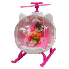 imagen de Coche Deportivo de Moda: Set de coche deportivo rosa con luz y sonido, helicóptero 12