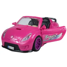 imagen de Coche Deportivo de Moda: Set de coche deportivo rosa con luz y sonido, helicóptero 4