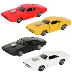 Coche pequeño Dodge Charger 500 a tracción trasera con luz y sonido 1/32 en varias versiones
