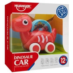 Cochecito de bebé dinosaurio rojo con imagen en movimiento 10,5cm