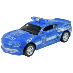 imagen de Coches de Policía: Coche de policía de metal con retroceso en varias versiones 11cm 1ud 4