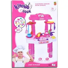 Cocina de Juguete Rosa Kitchen Cook con Luz y Sonido