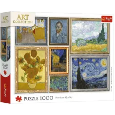 imagen de Colección de Arte: colección de Vincent van Gogh puzzle de 1000 piezas - Trefl 1