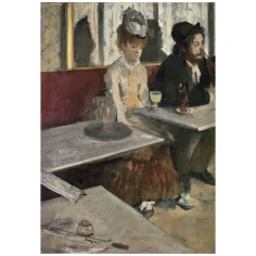 imagen de Colección Museo: Edgar Degas - En un café puzzle de 1000 piezas con póster - Clementoni 2