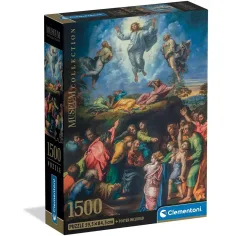 Colección Museo: La transfiguración de Rafael rompecabezas compacto de 1500 piezas - Clementoni