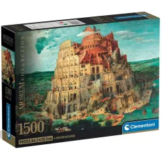 Colección Museo: Torre de Babel rompecabezas compacto de 1500 piezas - Clementoni