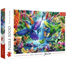 Colibrí en la jungla puzzle de 1000 piezas - Trefl