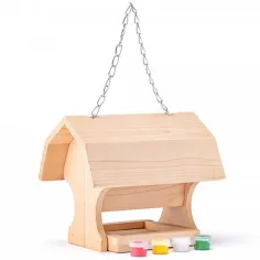 Comedero para pájaros con pintura - Woodyland