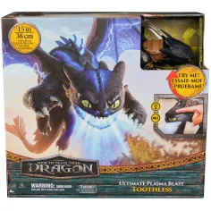 Cómo entrenar a tu dragón: Figura de juego de Chimuelo Ultimate Plasma Blast con luz y sonido de 38 cm - Spin Master