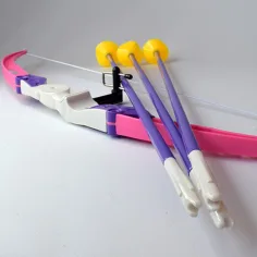 imagen de Conjunto de arco rosa con flechas de ventosa de 54 cm 5
