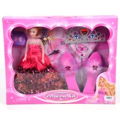 Conjunto de belleza de princesa con muñeca y accesorios