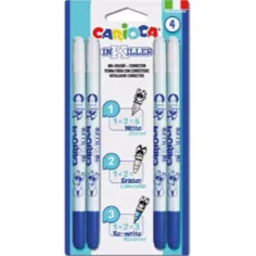 Conjunto de bolígrafos borrables InKiller de 4 piezas - Carioca
