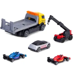 imagen de Conjunto de coche de carreras Formula Racer con camión de transporte en dos versiones 1 unidad – Dickie Toys 3