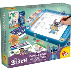 Conjunto de escuela de dibujo Disney Stitch con tabla de dibujo iluminada - Lisciani