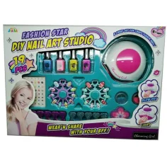 Conjunto de estudio de uñas Fashion Star con esmaltes y accesorios