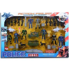 Conjunto de figura de juego de policía SWAT