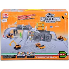 Conjunto de juego de construcción con vehículos