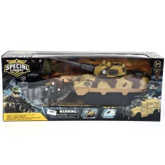 Conjunto de juego de figuras de acción de combate especial con tanques y avión