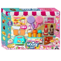 Conjunto de juego de helados con pizza y accesorios