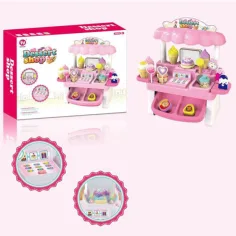 Conjunto de juego de mostrador de postres con funciones