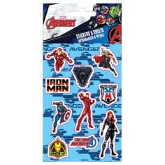 Conjunto de pegatinas autoadhesivas de Marvel Vengadores  8x12cm en 5 hojas