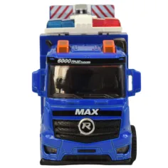 imagen de Conjunto de Policía: Camión de policía con ruedas de lenticular y sonido en varias versiones 19cm 1ud 16