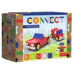Connect: Cabriolet y furgón 87 piezas set de construcción - Trefl