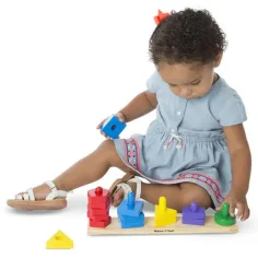 imagen de Constructor de torres de formas de madera - Melissa & Doug 3