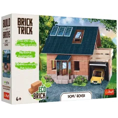 imagen de Construimos con ladrillos Brick Trick: Casa con garaje 290 piezas juego de construcción - Trefl 1