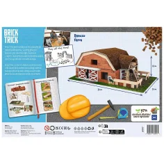 imagen de Construimos con ladrillos Brick Trick: Juego de construcción de granja de 130 piezas - Trefl 2