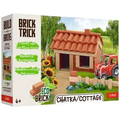 imagen de Construimos una cabaña con ladrillos: Juego de construcción de 85 piezas - Trefl 1