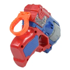 imagen de Cool Soft Bullet Gun: Arma de dardos de espuma de tamaño pequeño con balas en color azul-rojo de 14 cm 3