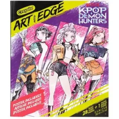imagen de Crayola: Art With Edge - K-Pop Cazadores de Demonios libro para colorear y póster 1